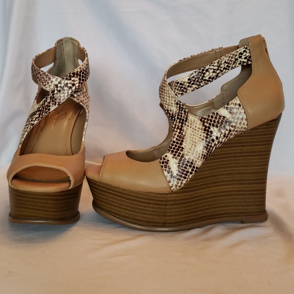 Jessica Simpson wedge heels